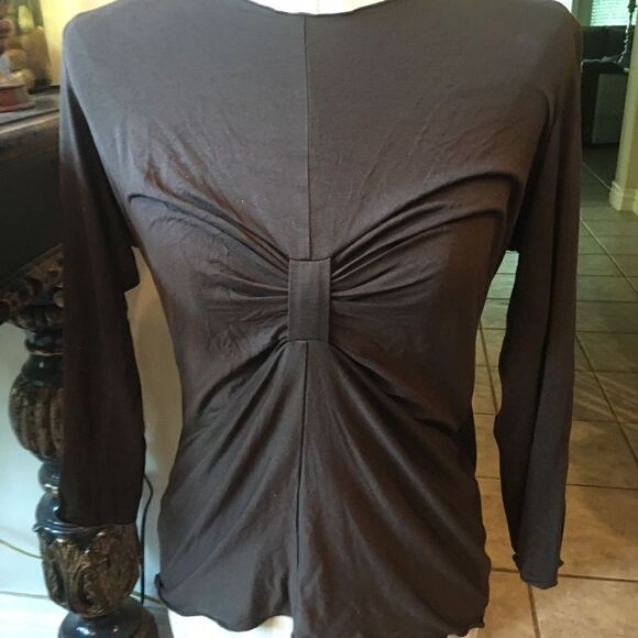 GORGEOUS ARMANI Chocolate Ruched Bustierre! - Picture 1 of 5